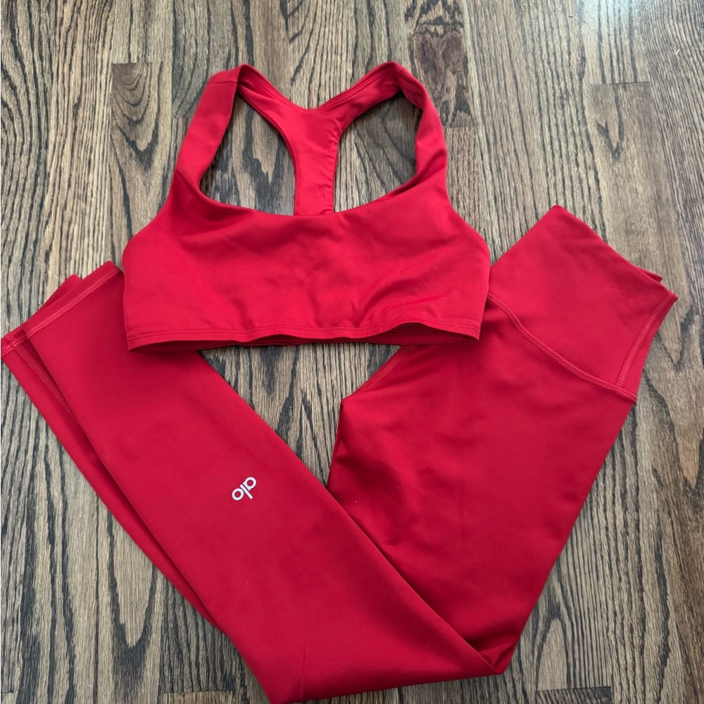 ALO Yoga Red Airlift Set